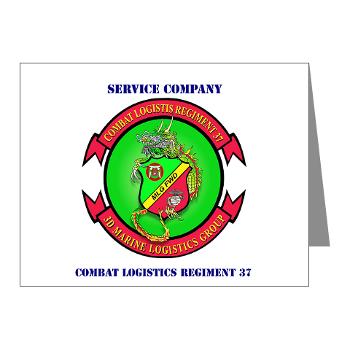 SC37 - M01 - 02 - Service Company with Text - Note Cards (Pk of 20)